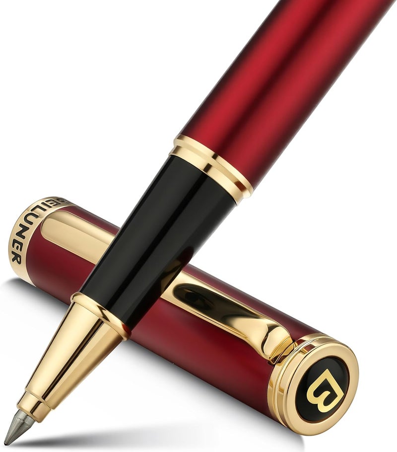 BEILUNER Luxury Rollerball Pen,24K Gold Trim,Noble and Elegant Designs,Schneider Ink Refill, Best Roller Ball Pen Gift Set for Men & Women, Professional, Executive Office, Nice Pens - Image 1